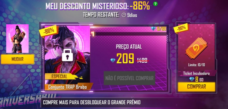 A que horas chega a Loja Misteriosa no Free Fire?