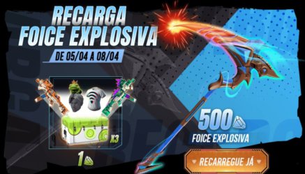 Recarga Free Fire: 5 de abril 2022; Foice Explosiva