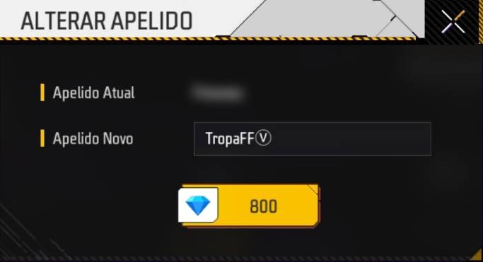 V de Verificado Free Fire: Ⓥ para copiar e colar no nick o símbolo amarelo  e dourado