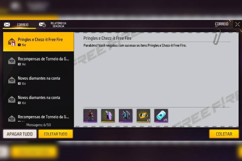 CODIGUIN FF: Códigos Free Fire Pringles resgatar no Rewards FF em