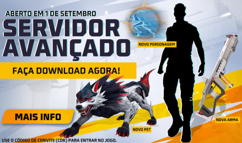 Free Fire: Servidor Avançado já está disponível para download