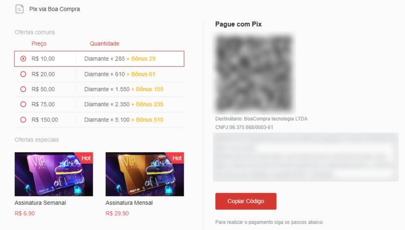 O site Recarga Jogo é confiável? Veja como funciona com Free Fire