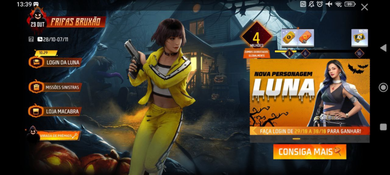 Luna Free Fire: Garena disponibiliza nova personagem grátis no jogo