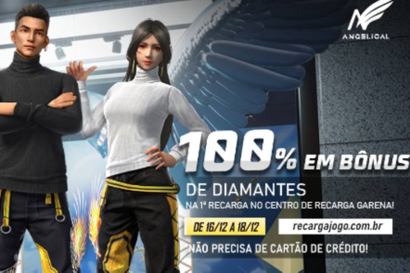 Garena Free Fire Brasil on X: Vocês pediram e o Bônus de Recarga voltou!  💎 Promoção no  até 10/08 💎 90% em bônus de  diamantes na 1ª recarga 💎 E o