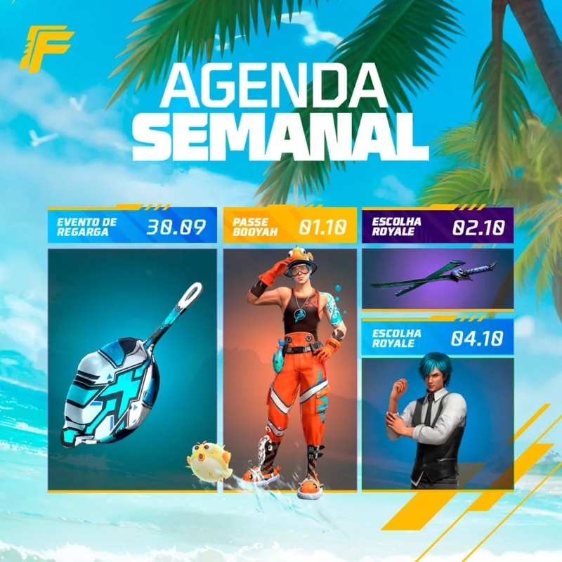 Passe Booyah Free Fire setembro 2023: veja as skins - Free Fire Club