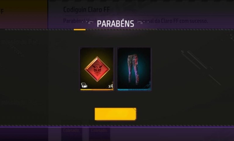 CODIGUIN FF 2023: novo código Free Fire x Claro em maio; resgatar no  Rewards - Free Fire Club